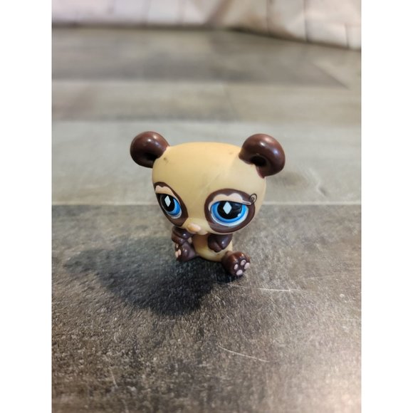 Littlest pet shop LPS brown panda hasbro toy figure - Picture 2 of 5